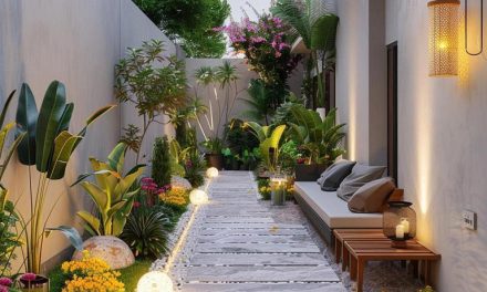 Teras Minimalis, Tampil Segar Dengan Dekorasi Bunga