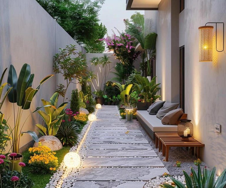 Teras Minimalis, Tampil Segar Dengan Dekorasi Bunga