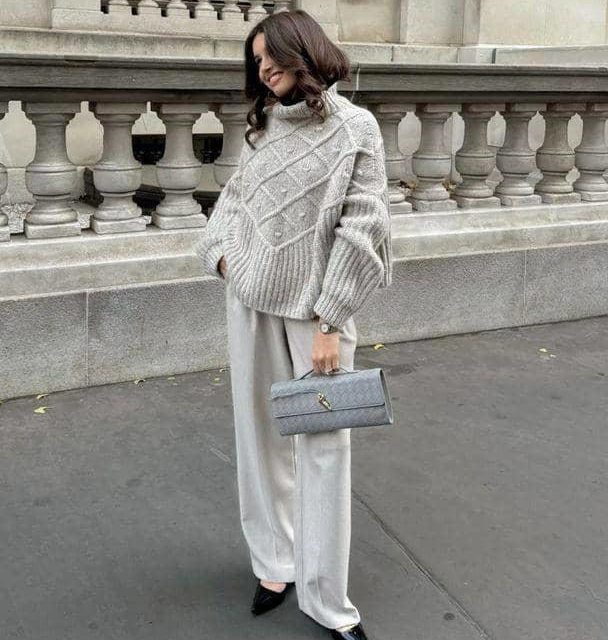 Tips Mix And Match Sweater Rajut Wanita Agar Tetap Stylish